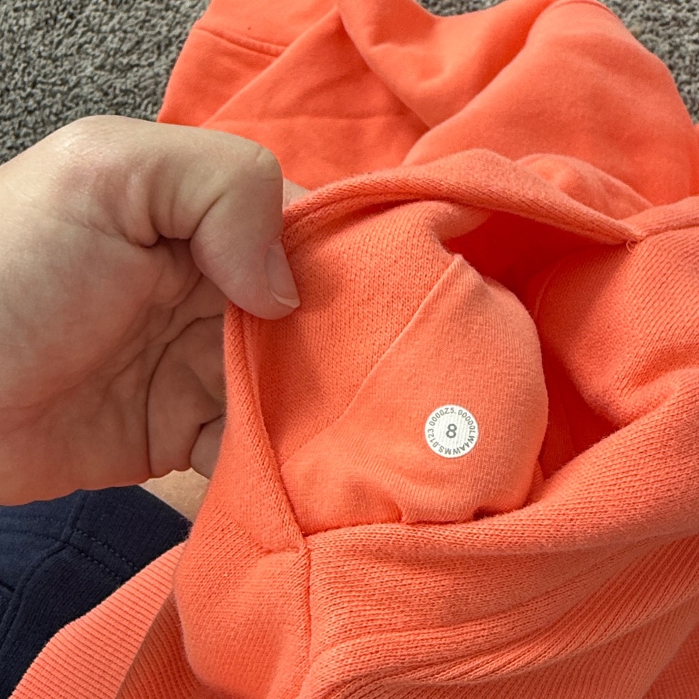 Lululemon Coral Scuba hoodie size 8 - Picture 5 of 5